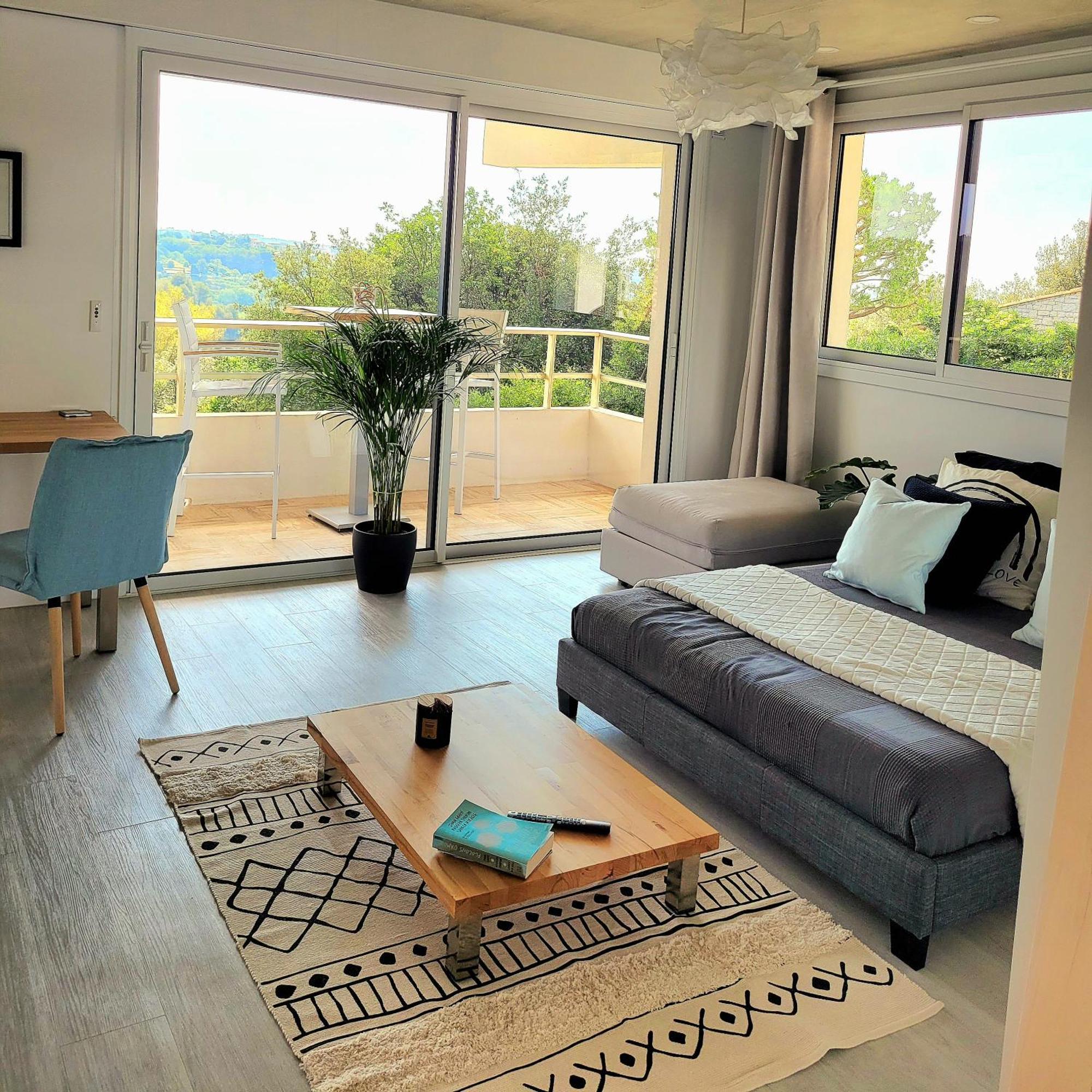 Studio Climatise, Vue Imprenable-Wifi Vence Esterno foto